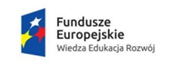 Logo Funduszy Europejskich Wiedza edukacja rozwój